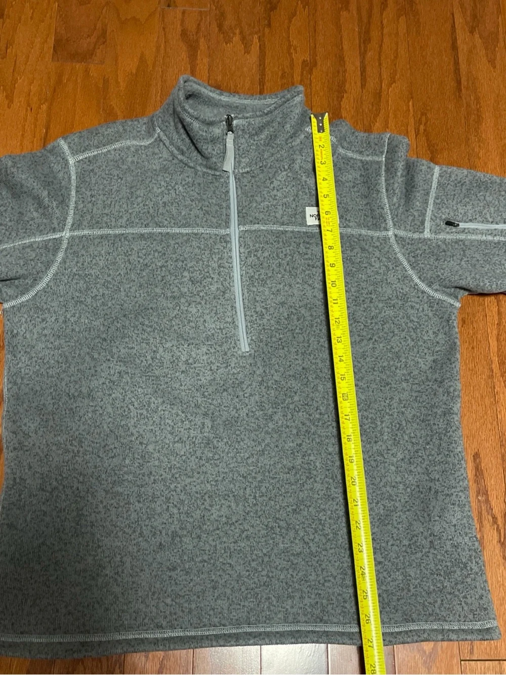The North Face Leo Gordon Lyon’s Fleece Gray Quarter Zip Men’s Sz Large